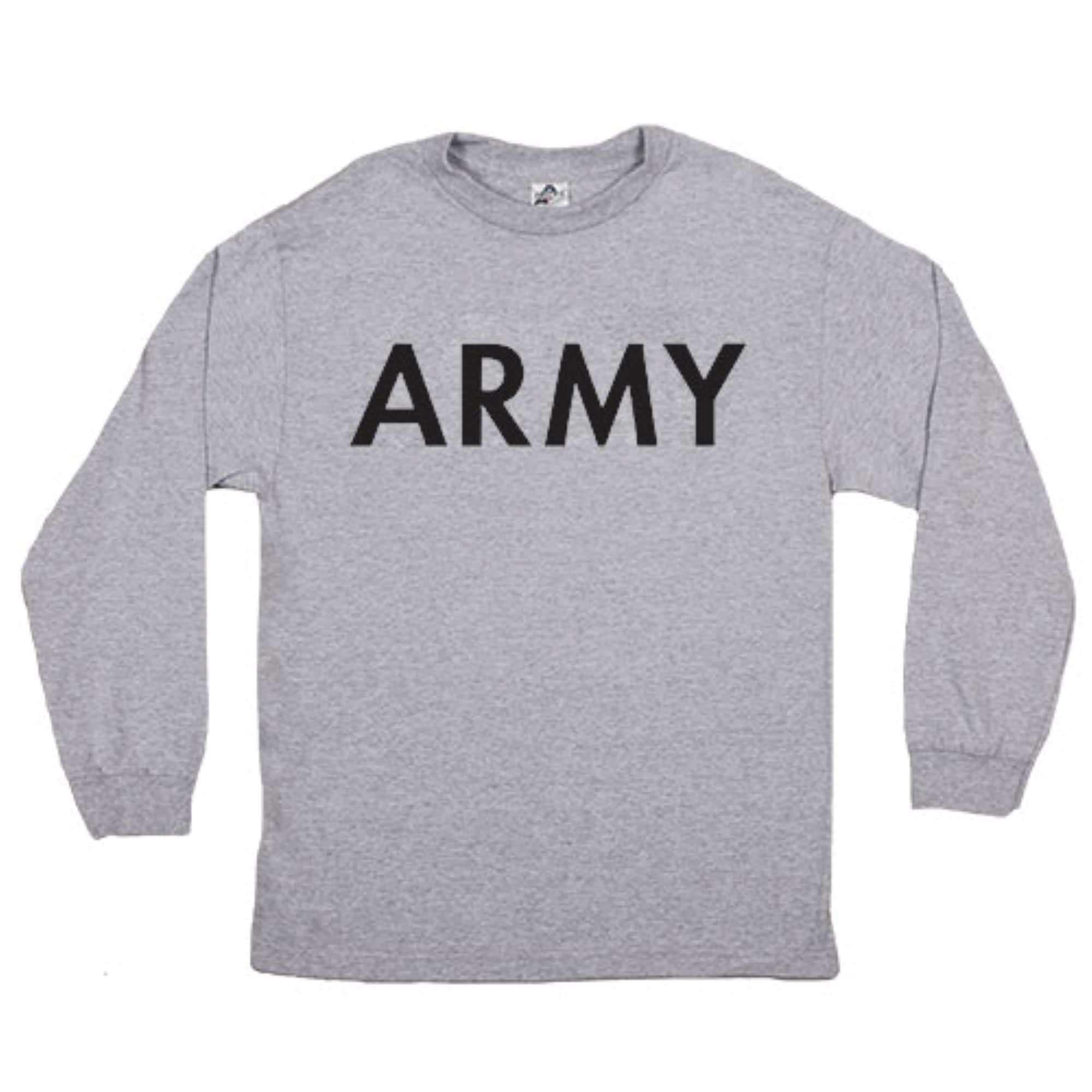 Army Long Sleeve T-Shirt Grey XL