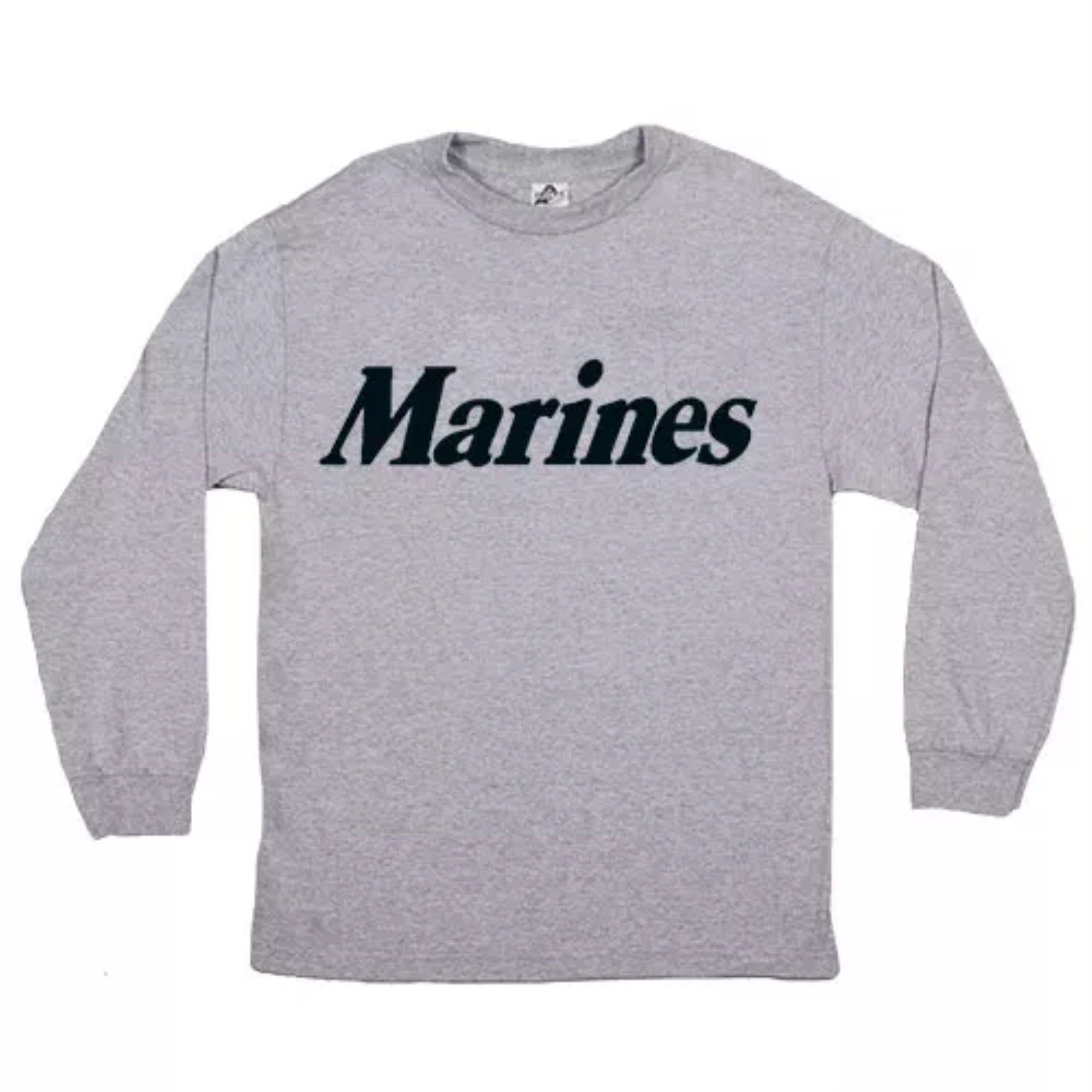 Marines Long Sleeve T-Shirt Grey 2XL