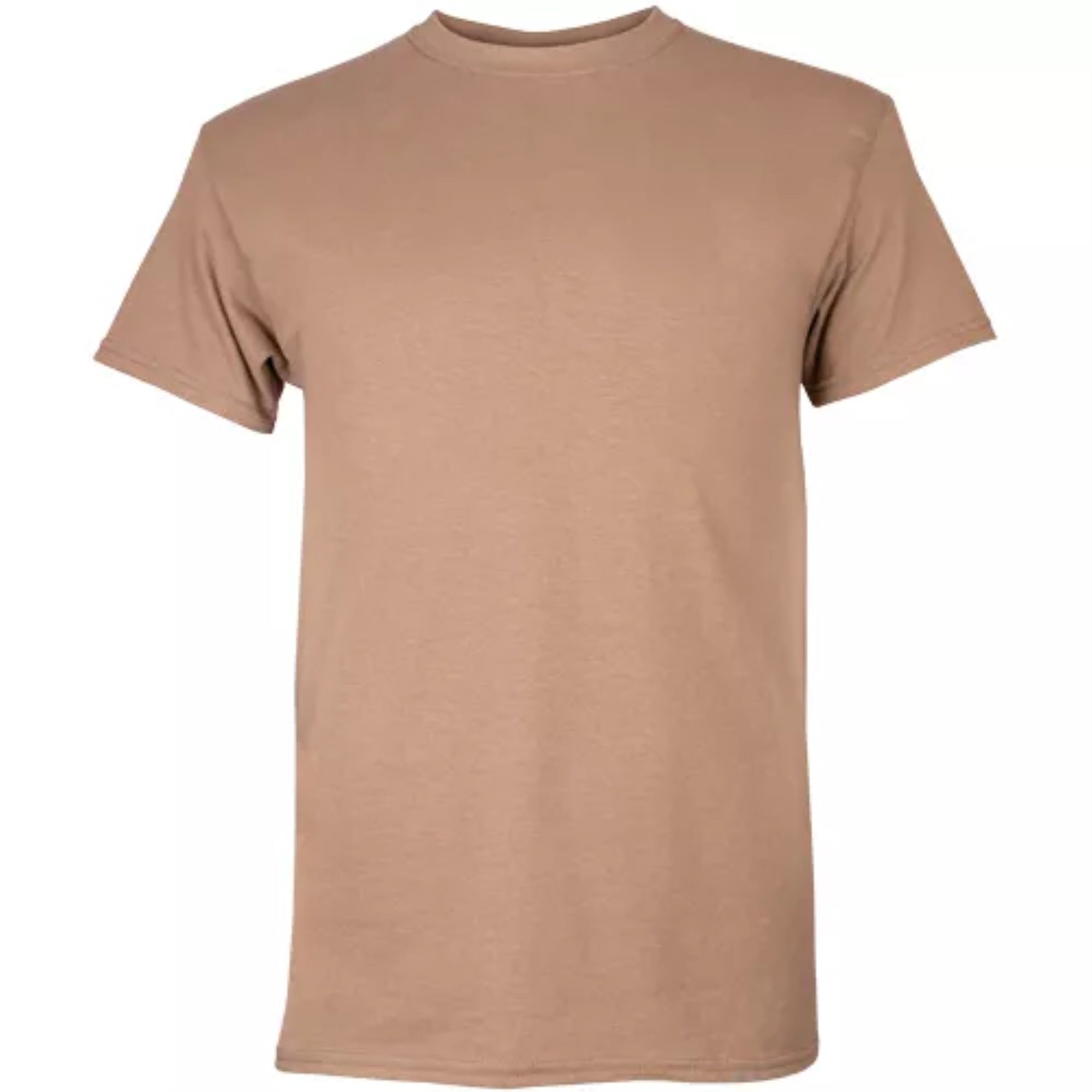 Men's Short Sleeve T-Shirt Brown 2XL