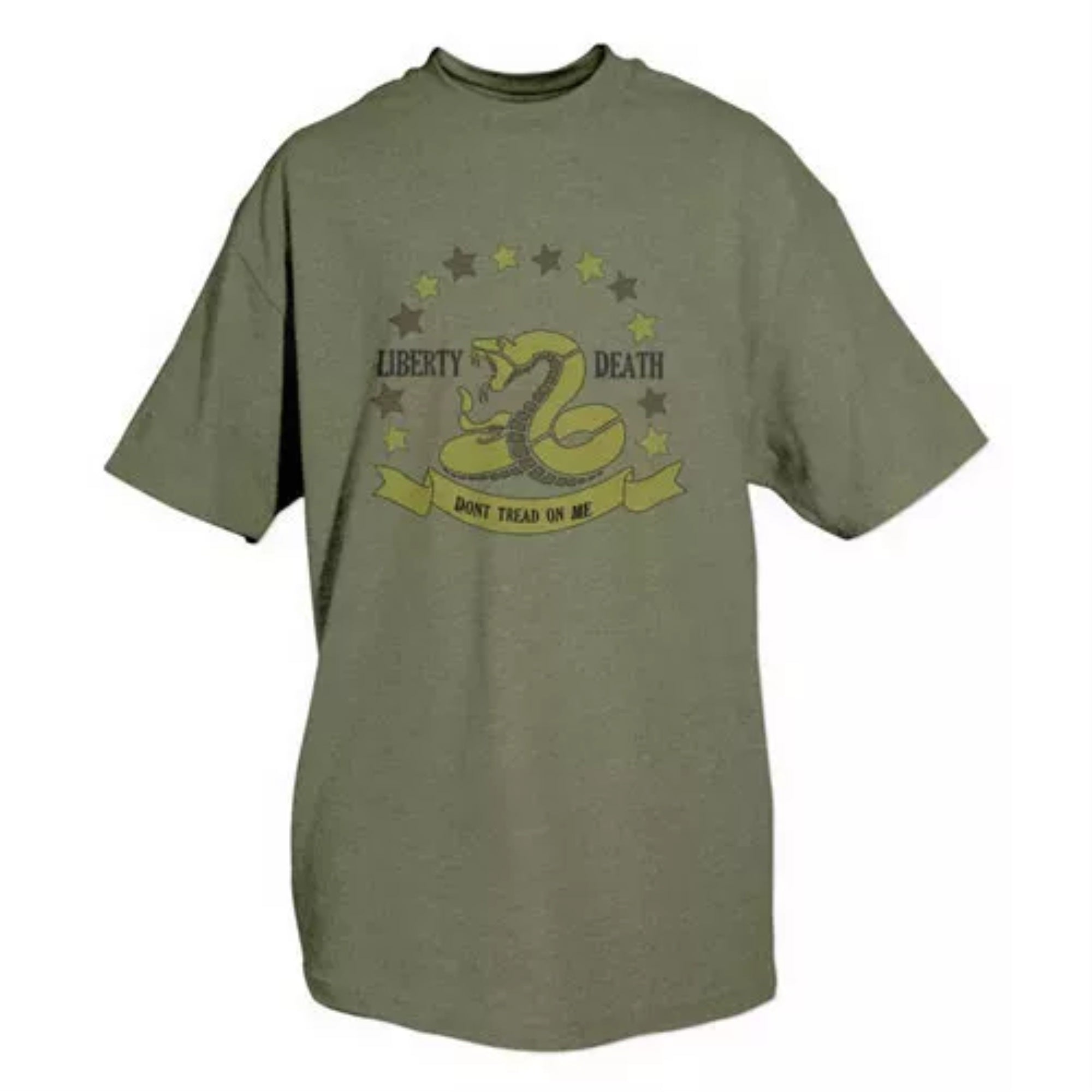 Don't Tread On Me T-Shirt Olive Drab - 2XL