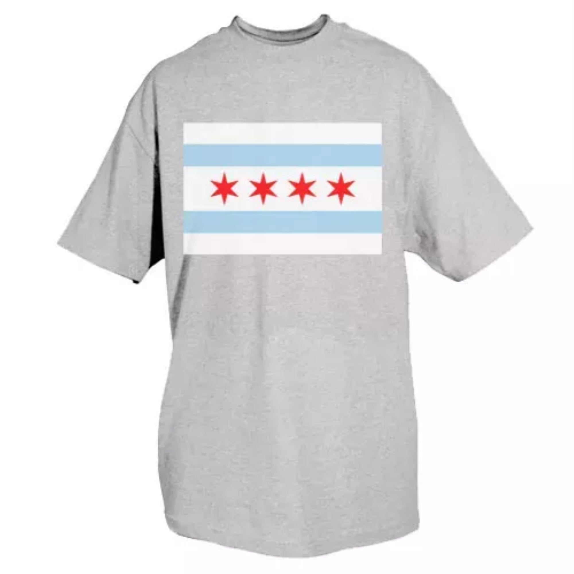Chicago Flag T-Shirt Grey - 2XL