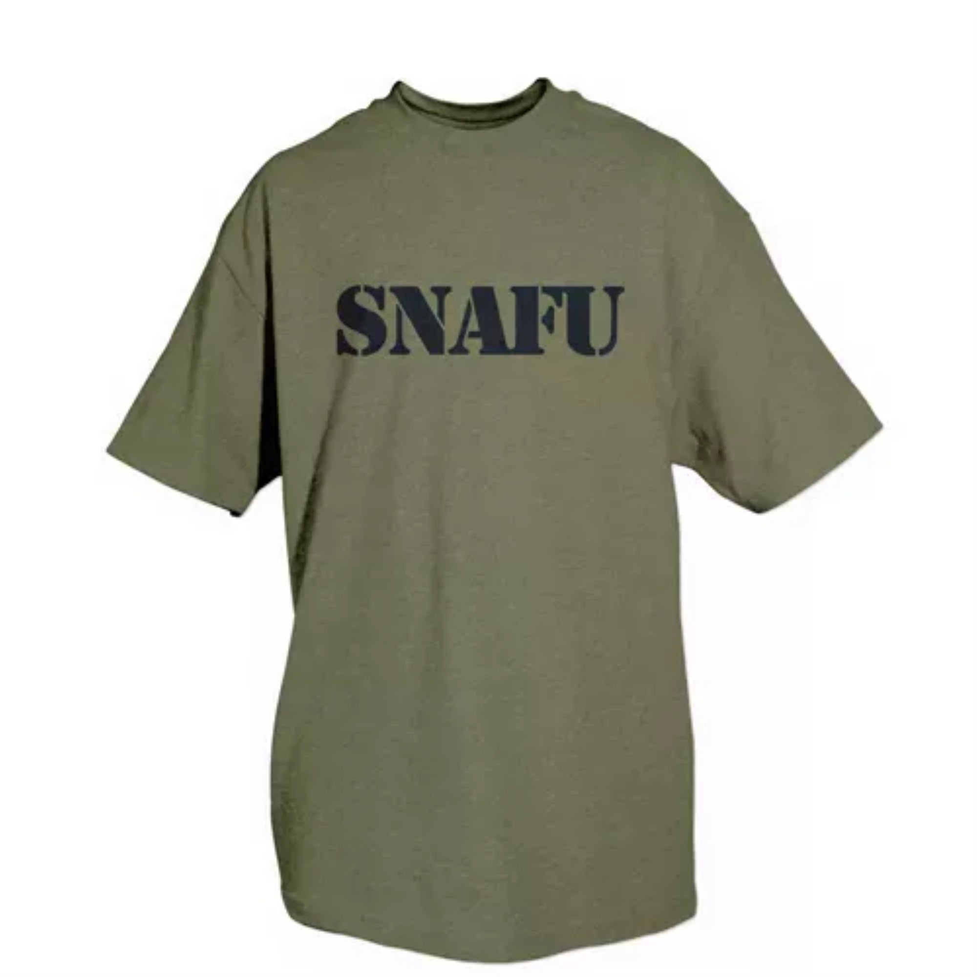 SNAFU  Olive Drab T-Shirt, Medium