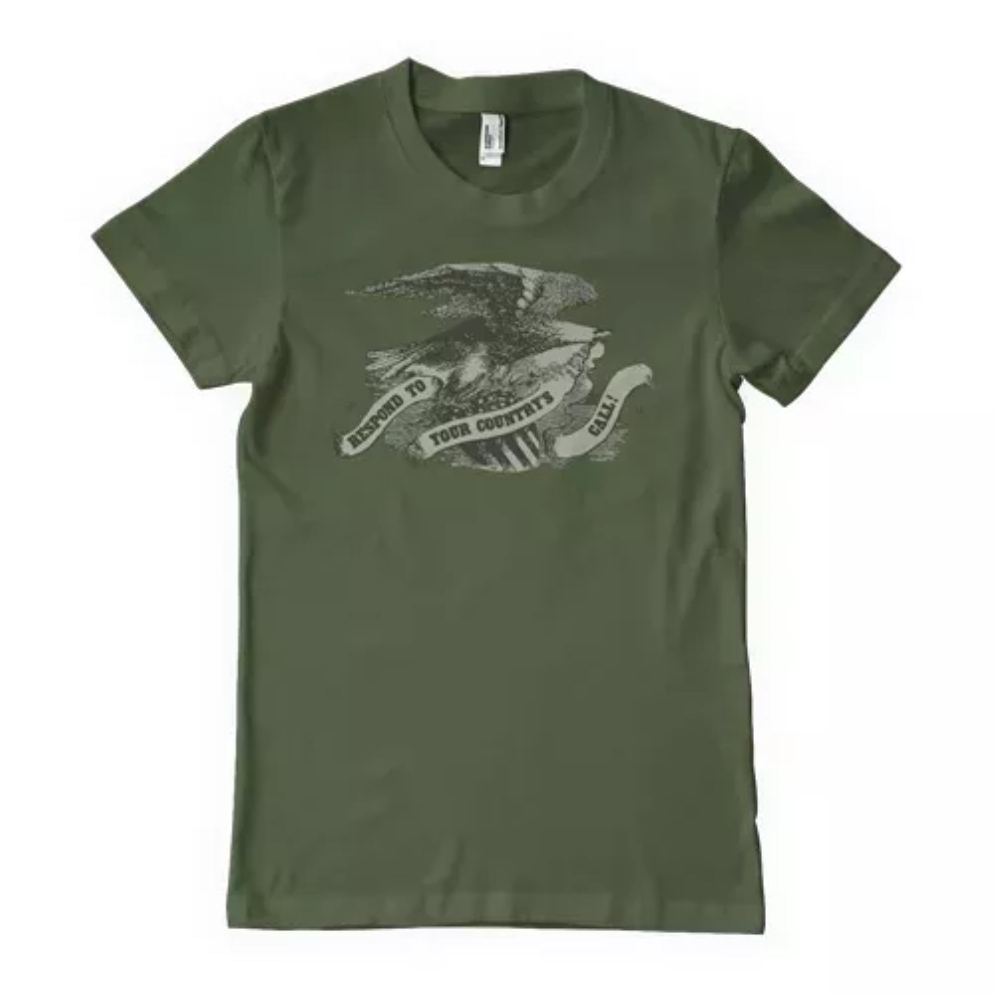 An American Force Men's T-Shirt Olive Drab - Small