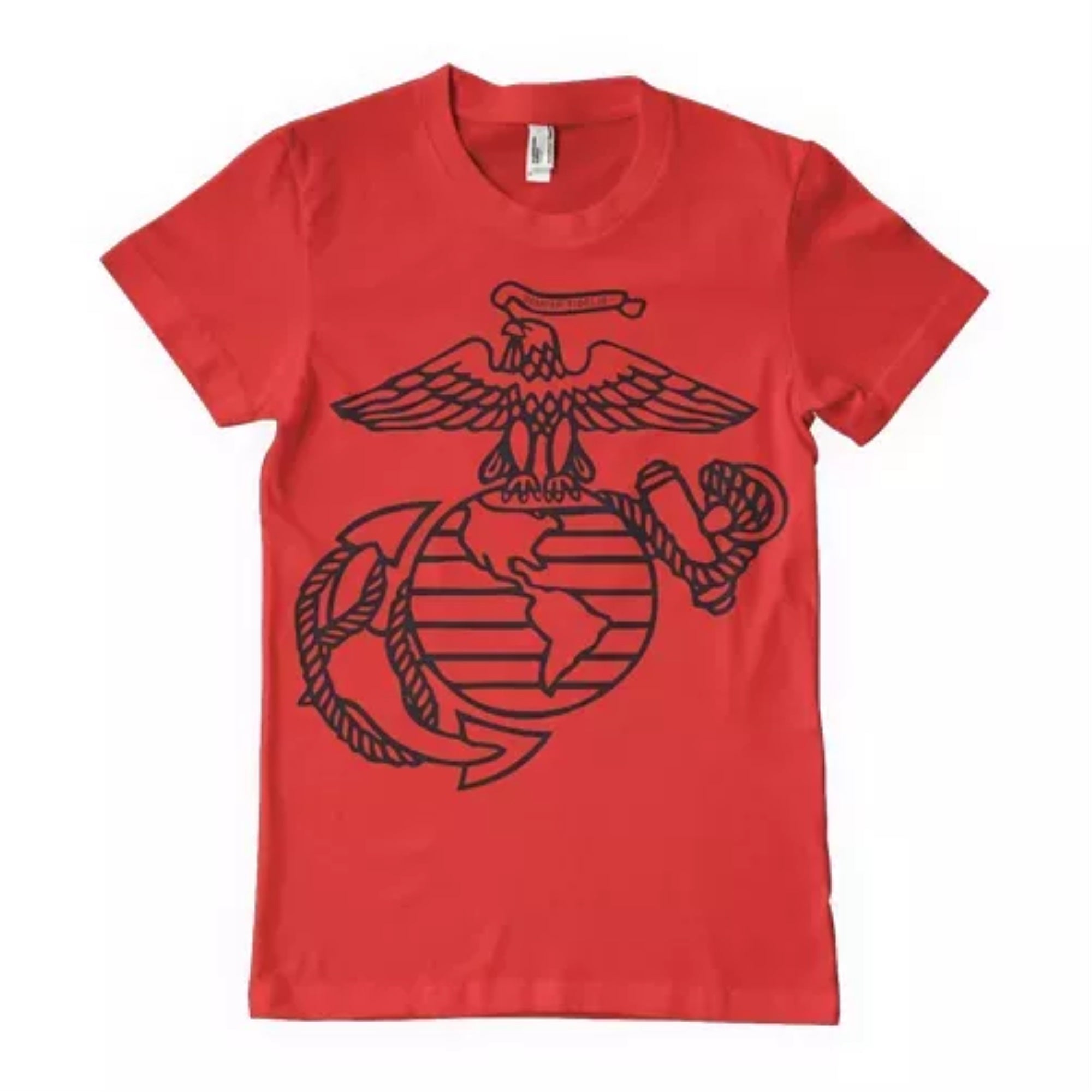 Marine Emblem Men's T-Shirt Red - 2XL