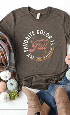 My Favorite Color is Fall PLUS Graphic Tee T-Shirt