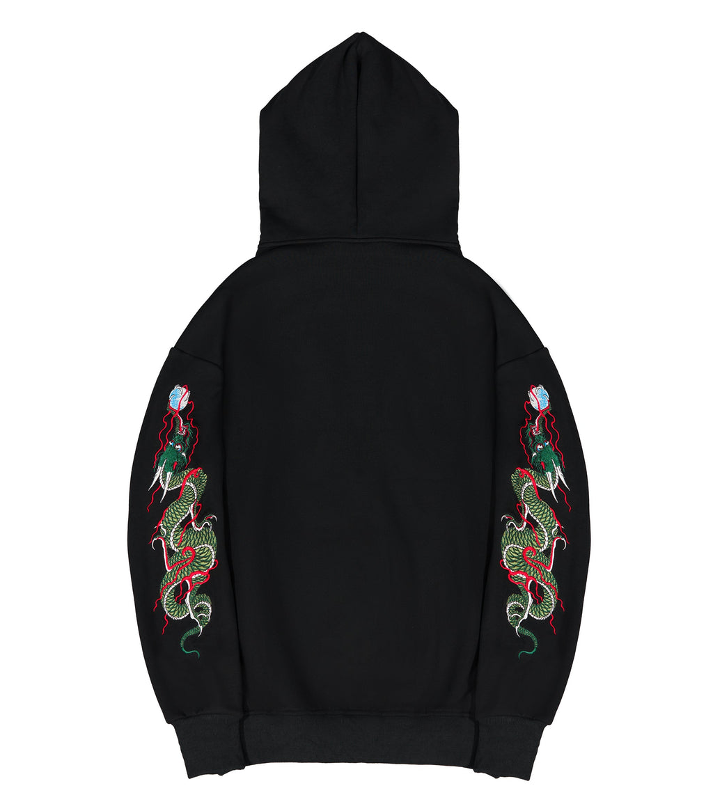 KH9005 Green Dragon Embroidery Hoodie