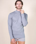 BASIC COTTON Free Spirit Premium Quality 100% Brushed/Fleece Cotton Men's Turtleneck Made in Italy (955)