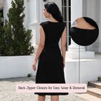 Womens Vintage Dresses - Bridesmaid & Prom Dress - Black