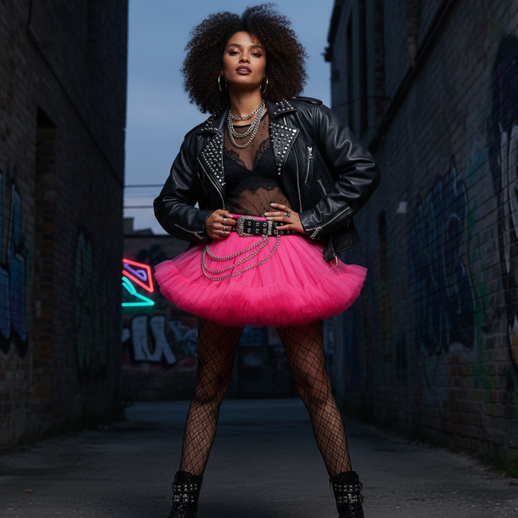 Hot Pink Tutu Skirt for Women, Halloween Costume