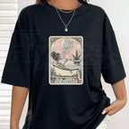 "The High Priestess" – Mystic Humorous Skeleton Tarot Card Graphic Top