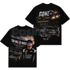 Funny Kyle Busch "RIP Gone Too Soon" T-Shirt – Ironic Vintage NASCAR Racing Fan Graphic Tee