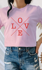 Love Valentines Day PLUS SIZE Graphic Tee T-Shirt