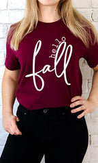 Hello Fall Graphic Tee T-Shirt