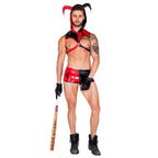 5058 - 2pc Nobodys Fool Jester - Small / Black/Red