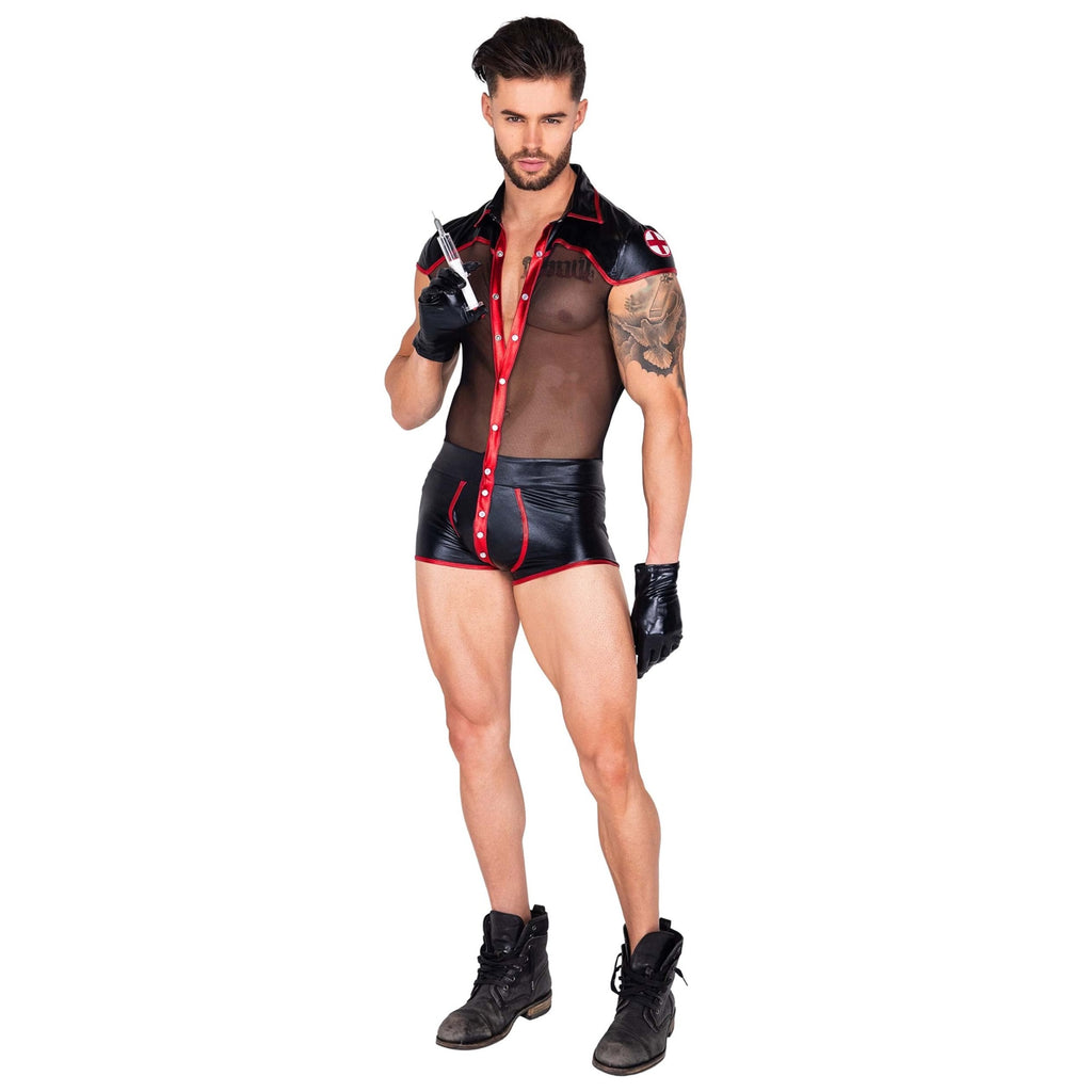 5060 - 1pc Pandemic Hunk - Small / Black/Red