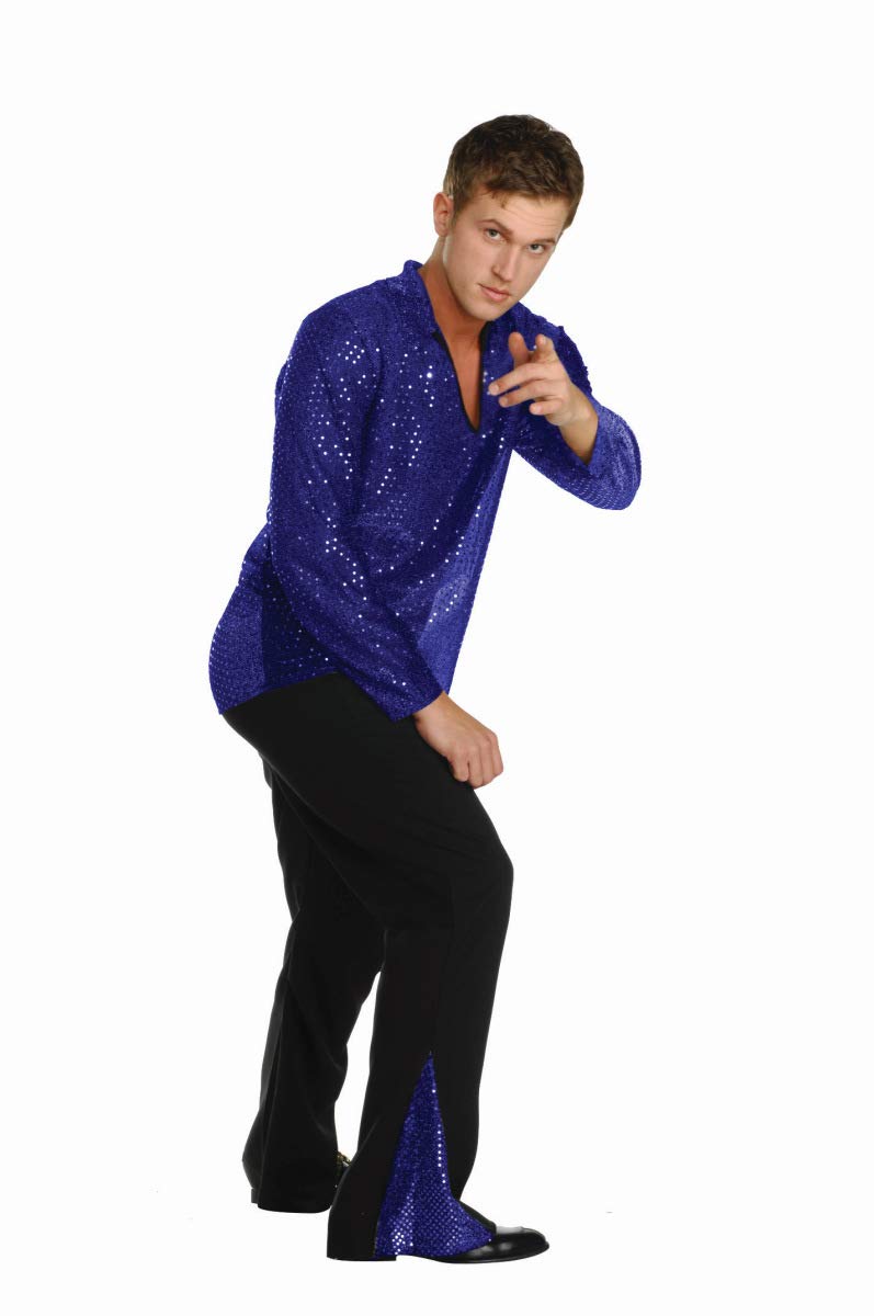 Men's 70's Gold Sequin Shirt