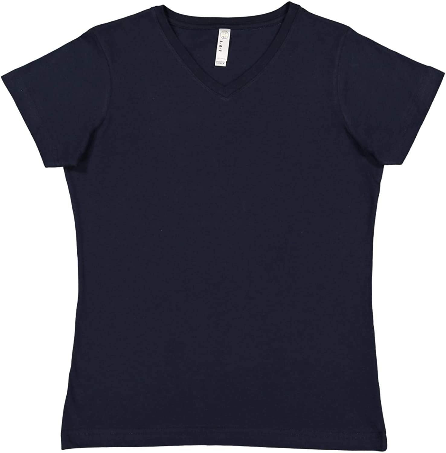 Ladies V-Neck Fine Jersey T-Shirt - BLAcK - S(D0102H7DM06)