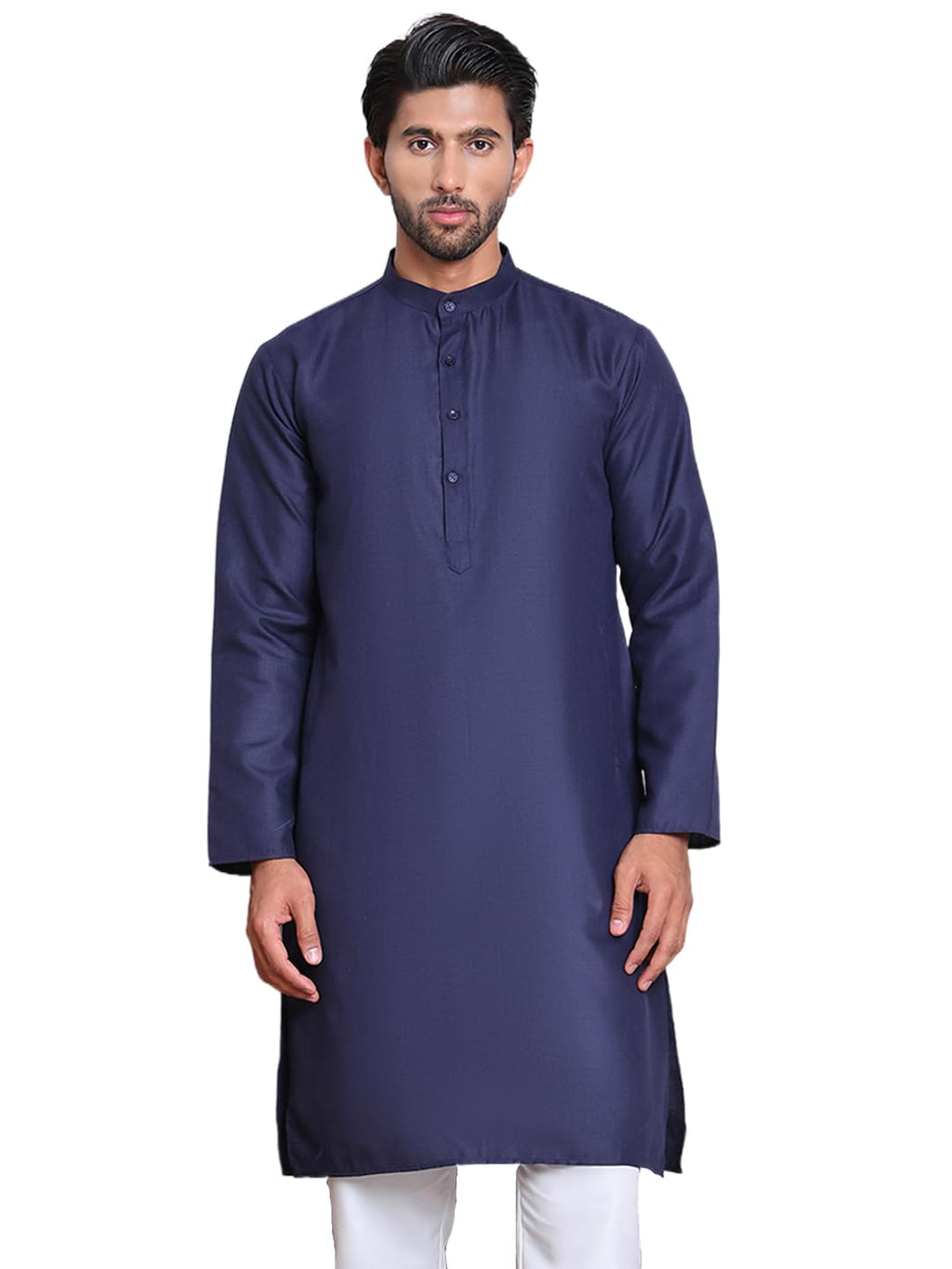 Jompers Mens Solid Cotton Kurta