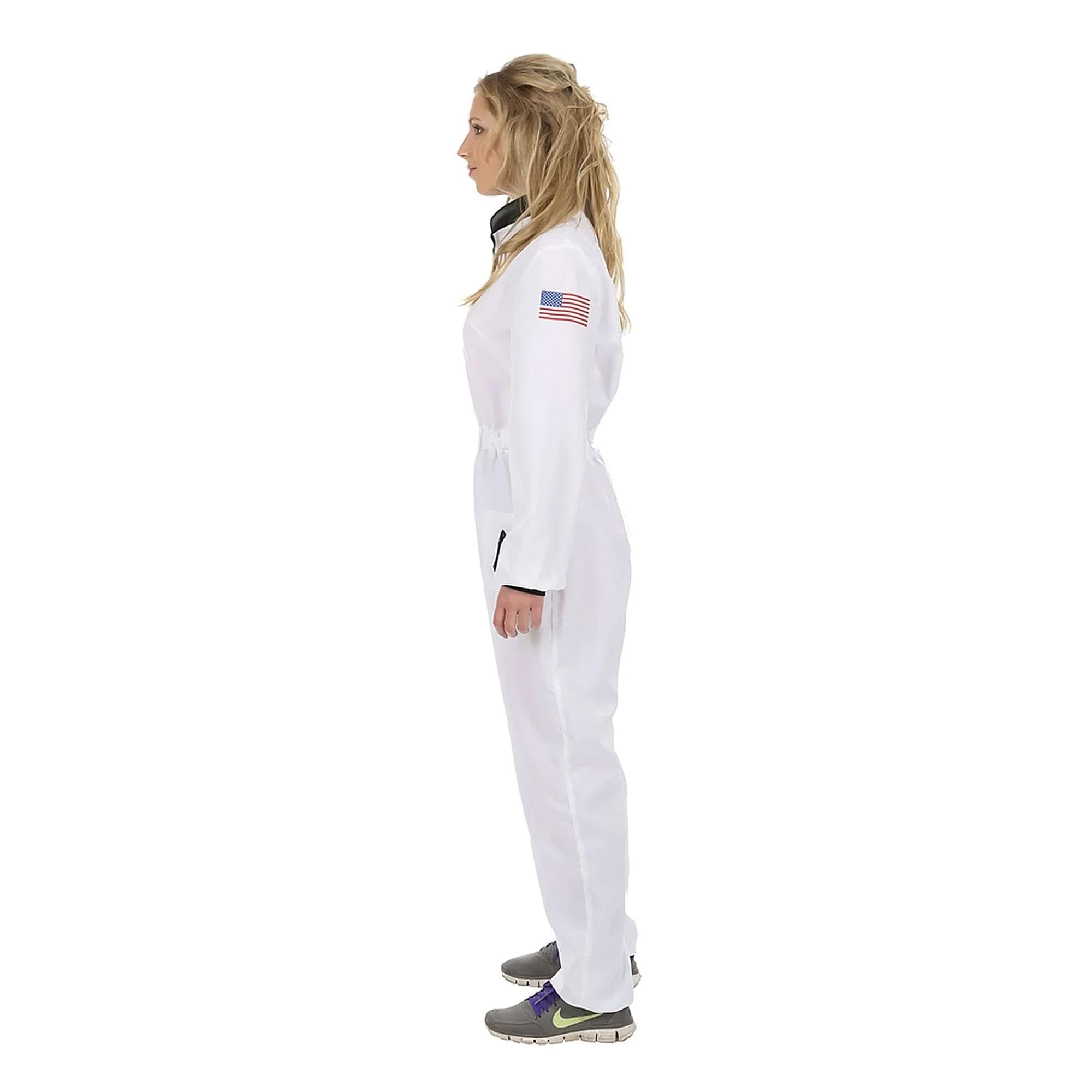 Women's White Astronaut Costume - Large