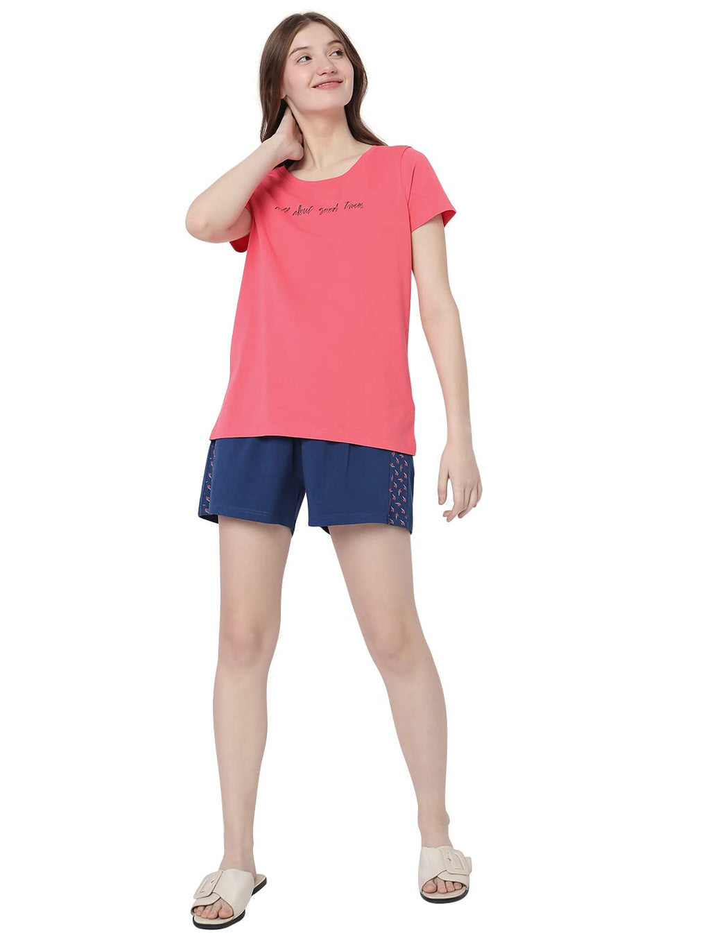 Vero Moda Intimates Regular Sleepwear Set (10293175_Navy Peony_S)