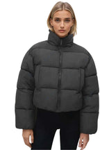 Kotty WomenS Cozy, Durable, And Effortlessly Chic Winter Puffer Jacket(Black,L)