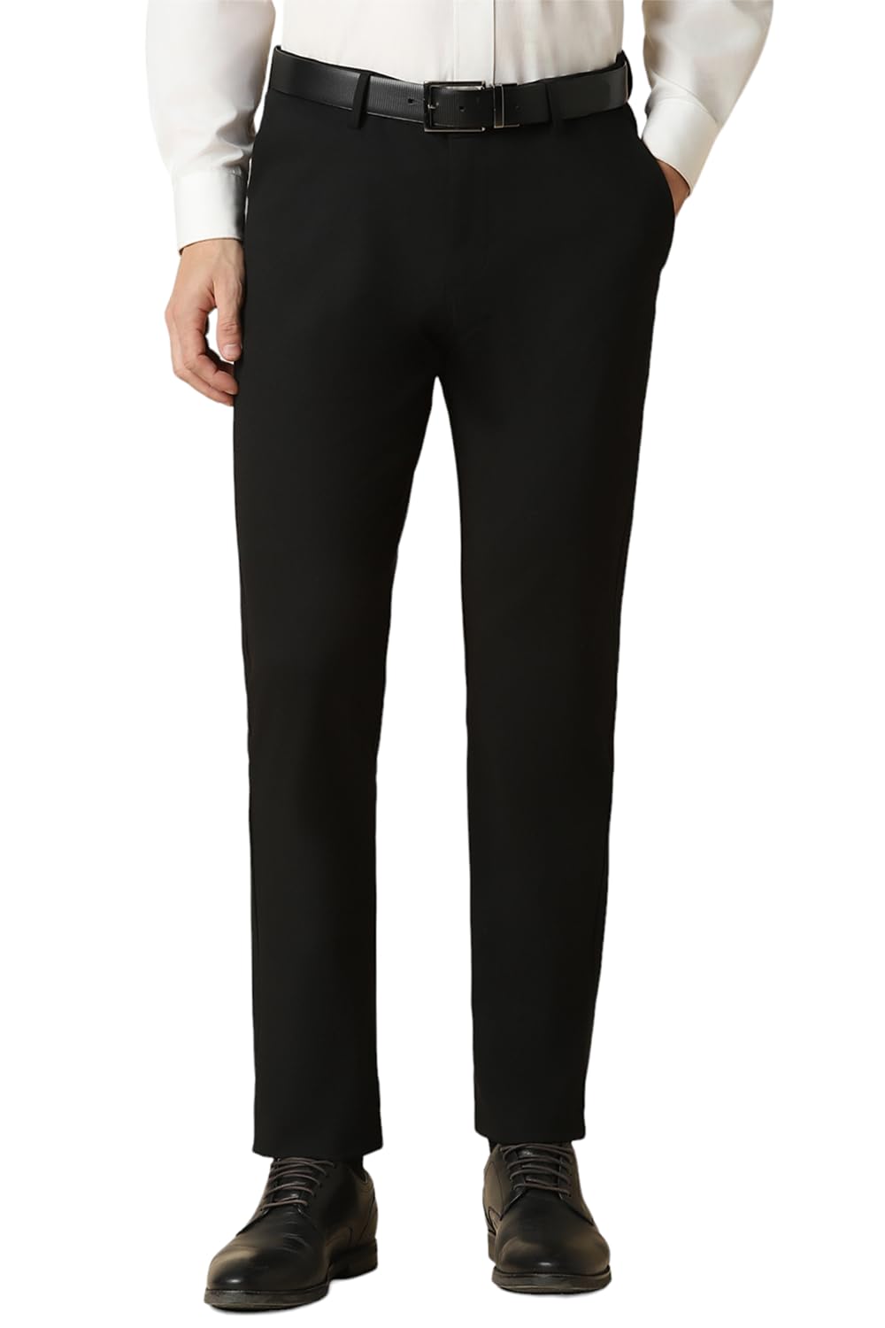 Allen Solly Men Slim Fit Solid Formal Polyester Pants