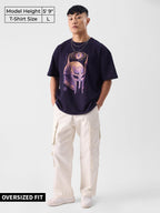 The Souled Store Original Slayer Men Oversized T-Shirts Purple