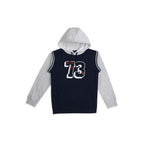 Pepe Jeans BoyS Cotton Hooded Neck Sweatshirt (Pb581585_Navy Blue