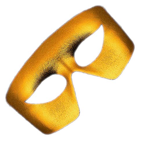 blinkee Masquerade Gold Non-Light Up Metallic Mask Mardi Gras