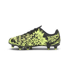 PUMA Tacto Christian Pulisic Firm, Artificial Ground Soccer Cleats Sneaker, Black-Electric Lime, 11 US Unisex Big Kid