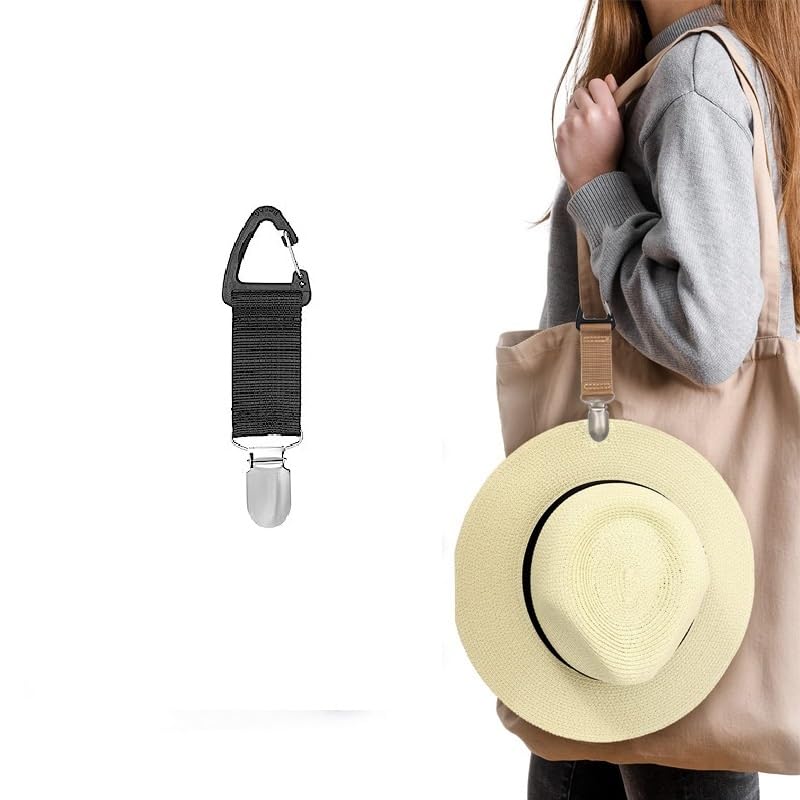 Inralimot Canvas Hat Clip For Travel Hat Holder For Travel On Bag ClipOn Holder For Sun And Wide Brim Hats Hands Free Bag Acces 12.63.3