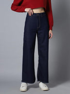 High Star Women 90 Marine Straight Fit High-Rise Stretchable Jeans