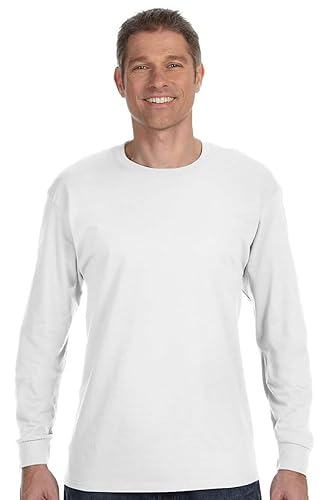 Unisex 61 oz Tagless Long-Sleeve T-Shirt - ASH - S(D0102H7K33X)