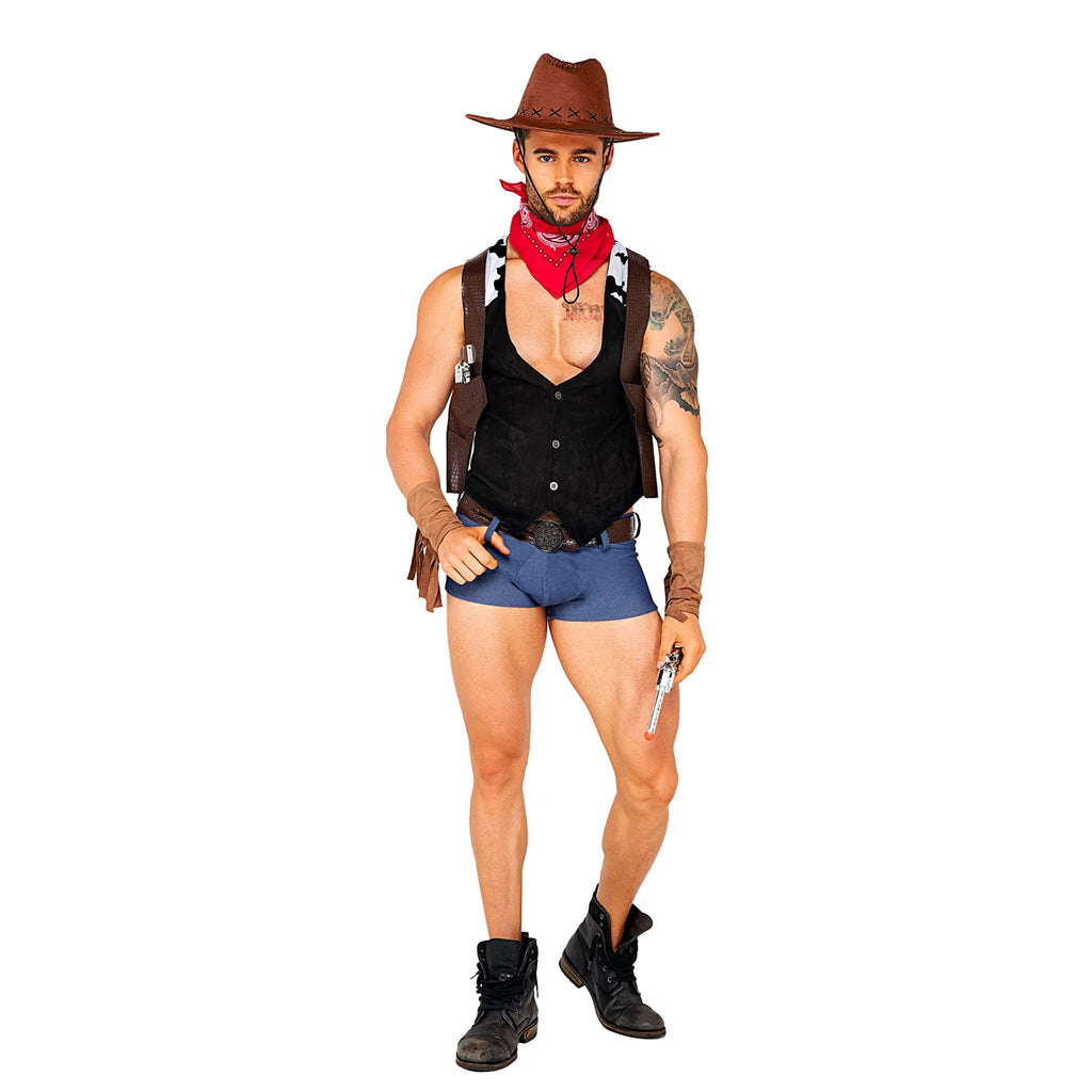 5103 - 7pc Showdown Cowboy - Small / Black/Brown