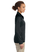 Ladies Stretch Tech-Shell compass Full-Zip - DK gREY HEATHER - S(D0102H76NPT)