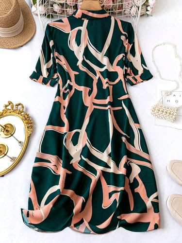 Leriya Fashion Rayon Women Above The Knee Western Dress (LF-WD1099&WD1143_Green