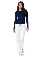 Adar Underscrubs for Women 2 Pack - Long Sleeve Underscrub Comfort Tee - 2902 - Navy - S
