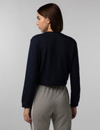 FYLTR Womens Round Neck Drop Shoulder Sweatshirt - Full Sleeve | Elasticated Waist & Cuff | Boxy Fit | Stripe Detailing