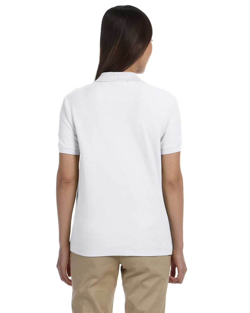 Ladies Pima Piqu Y-collar Polo - WHITE - XS(D0102H7Y7g2)