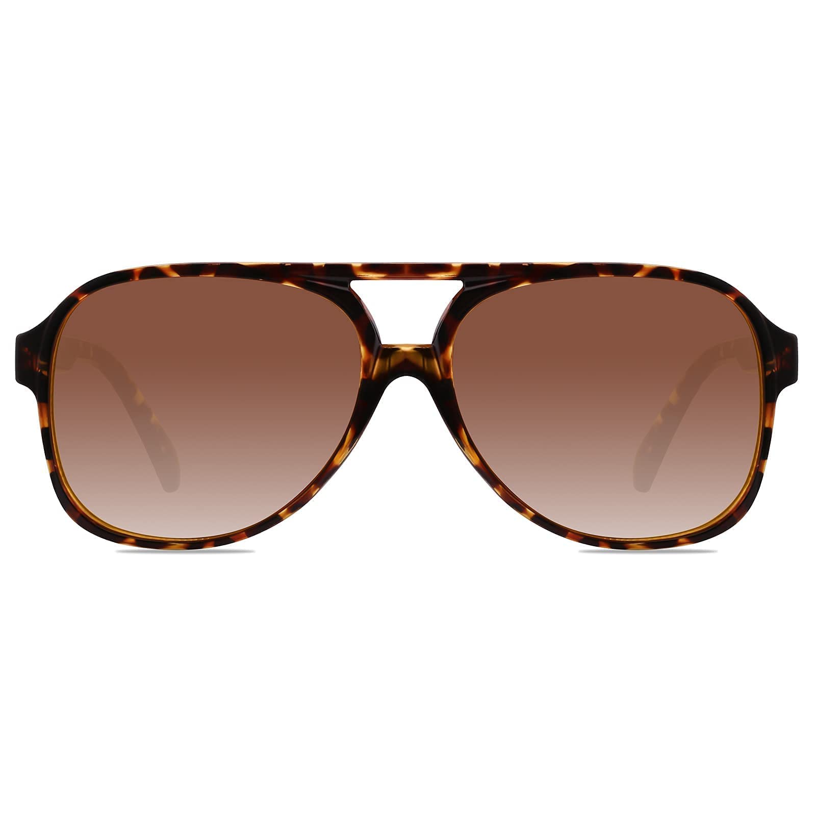 YDAOWKN Classic Vintage Aviator Sunglasses for Women Men Large Frame Retro 70s Sunglasses UV400