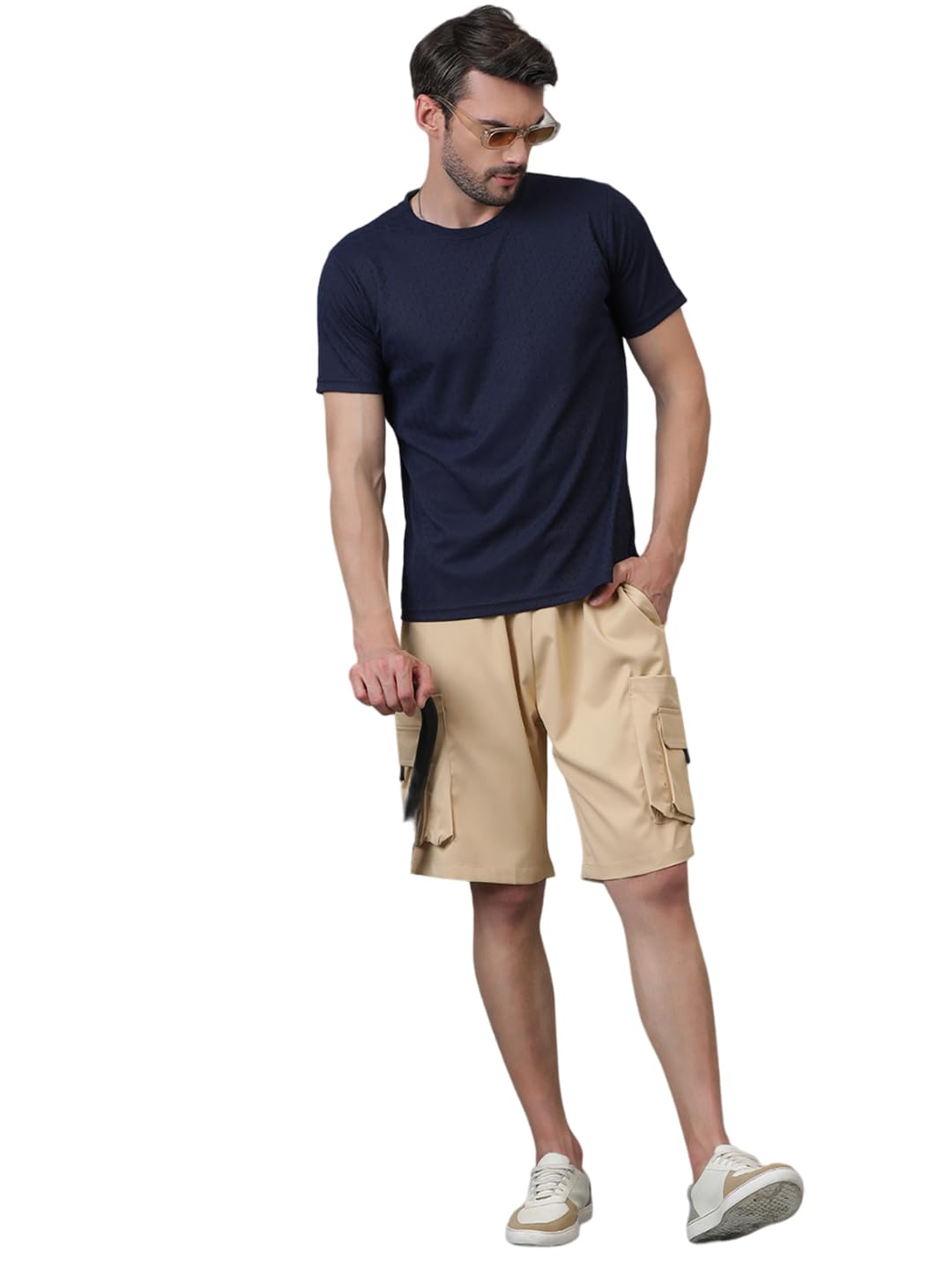 Kotty MenS Cargo Shorts With Multiple Pockets  Ideal For Hiking & Adventure(Beige,Xl)