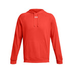 Under Armour Men's Rival Fleece Hoodie, (860) Dark Orange / / White, 3X-Large Tall
