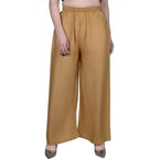 Fashion Gallery WomenS Rayon Relaxed Fit Palazzo Pants With Full Length Pull On Closure And Elasticated Flexible Waist|Palazzo 