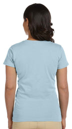 Ladies 44 oz 100% Organic cotton classic Short-Sleeve T-Shirt - BLAcK - S(D0102H7ZQZP)