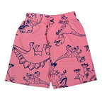 T2F Girls Cotton Printed Shorts(Pack of 5), Assorted, 8-9 Years