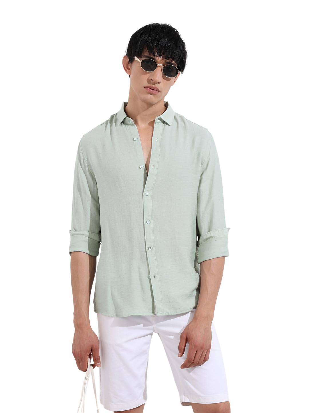 The Indian Garage Co Mens Regular Fit Solid Sweater