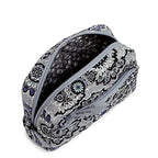 Vera Bradley Women's Cotton Medium Cosmetic Makeup Organizer Bag, Tranquil Medallion - Recycled Cotton, One Size