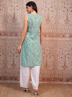 Ketch WomenS Polyester Regular (Khku000590_Aqua Green