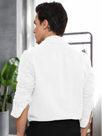 Tee Projekt Cotton Office wear Shirt|| Solid Shirt for Mens|| Casual Shirt for Men||Long Sleeve Spread Collar Shirt for Men Whi