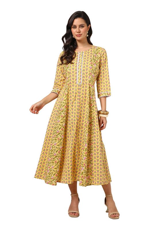 Soch Women Cotton Botanical Print Dress